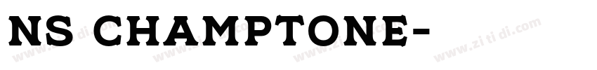 NS CHAMPTONE字体转换